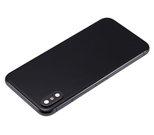 Back Housing W/ Small Components Pre-Installed Compatible For iPhone X (No Logo) (Aftermarket Plus) (Space Gray) - Image 4