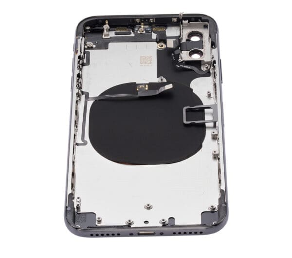 Back Housing W/ Small Components Pre-Installed Compatible For iPhone X (No Logo) (Aftermarket Plus) (Space Gray) - Image 6