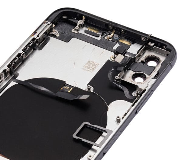 Back Housing W/ Small Components Pre-Installed Compatible For iPhone X (No Logo) (Aftermarket Plus) (Space Gray) - Image 8