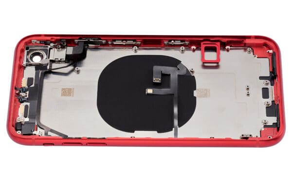 Back Housing W/ Small Components Pre-Installed Compatible For iPhone XR (No Logo) (Aftermarket Plus) (Red) - Image 11