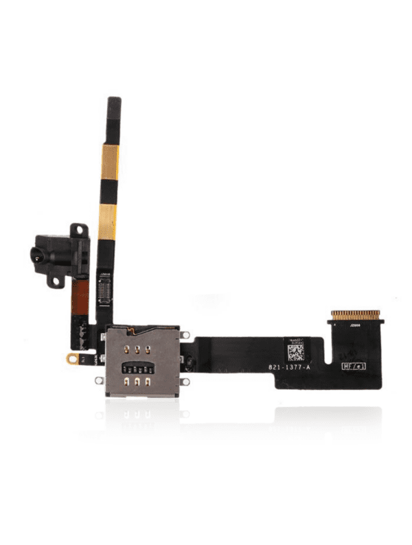 Headphone Jack And Sim Card Holder Flex Cable Compatible For iPad 2 (3G) - Image 2