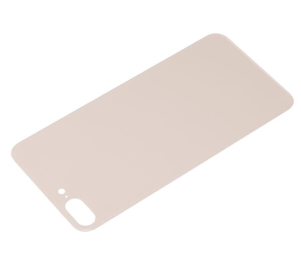 Back Glass With 3M Adhesive Compatible For iPhone 8 Plus (No Logo / Large Camera Hole) (Gold) - Image 4