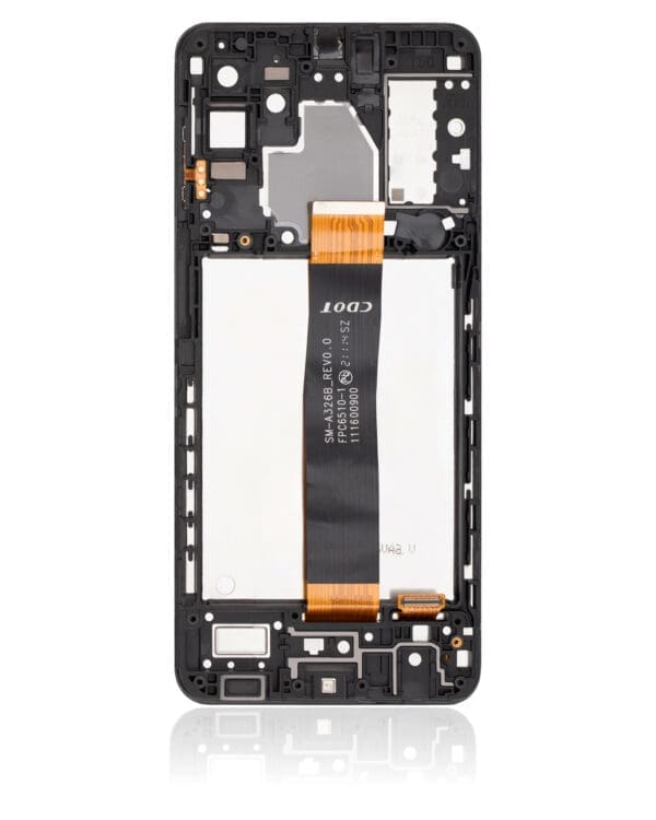 LCD Assembly With Frame Compatible For Samsung Galaxy A32 5G (A326F/B/M / 2021) (International Dual Sim Model) (Service Pack) (Awesome Black) - Image 2