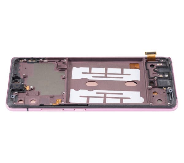 OLED Assembly With Frame Compatible For Samsung Galaxy A51 5G (A516 / 2020) (Non-Verizon 5G UW Frame) (6.46") (Aftermarket Plus) (Prism Cube Pink) - Image 10