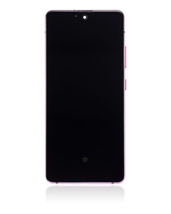 OLED Assembly With Frame Compatible For Samsung Galaxy A51 5G (A516 / 2020) (Non-Verizon 5G UW Frame) (6.46") (Aftermarket Plus) (Prism Cube Pink) - Image 2