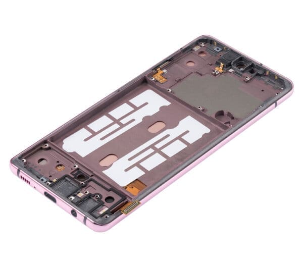 OLED Assembly With Frame Compatible For Samsung Galaxy A51 5G (A516 / 2020) (Non-Verizon 5G UW Frame) (6.46") (Aftermarket Plus) (Prism Cube Pink) - Image 5