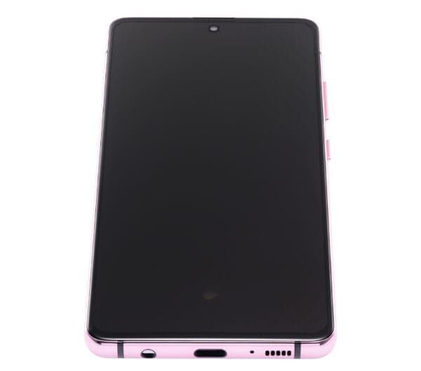 OLED Assembly With Frame Compatible For Samsung Galaxy A51 5G (A516 / 2020) (Non-Verizon 5G UW Frame) (6.46") (Aftermarket Plus) (Prism Cube Pink) - Image 6