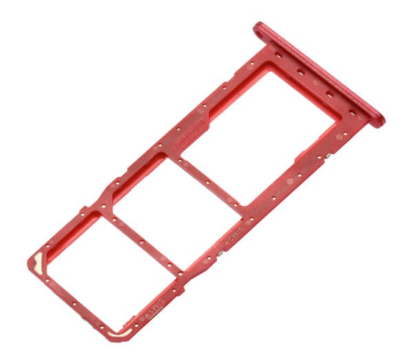 Dual Sim Card Tray Compatible For Samsung Galaxy A03S (A037F / 2021) (Red) - Image 4