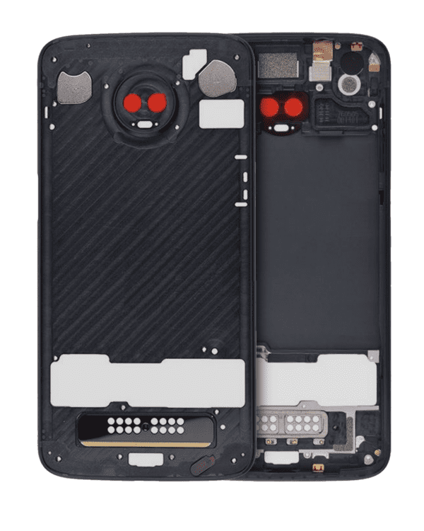 Mid-Frame Housing Compatible For Motorola Moto Z3 Play (XT1929 / 2018) (Genuine OEM) (Black) - Image 3