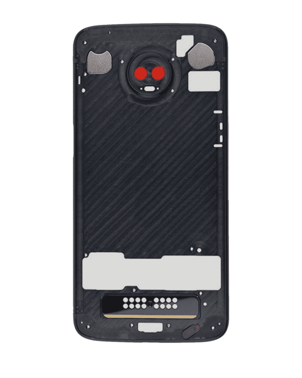 Mid-Frame Housing Compatible For Motorola Moto Z3 Play (XT1929 / 2018) (Genuine OEM) (Black) - Image 2