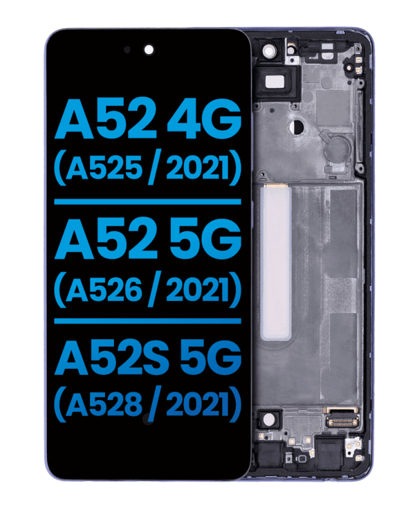 LCD Assembly With Frame (Without Finger Print Sensor) Compatible For Samsung Galaxy A52 4G (A525 / 2021) / A52 5G (A526 / 2021) / A52S (A528 / 2021) (Aftermarket : Incell) (Awesome Violet) - Image 13