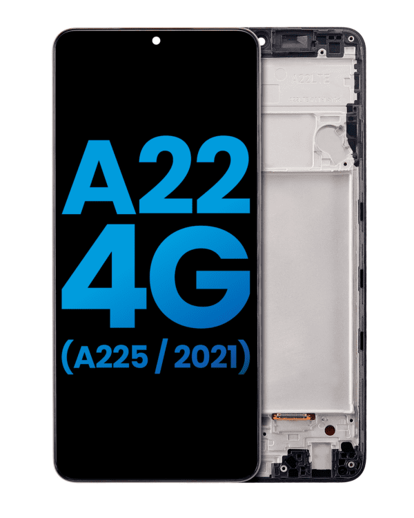 LCD Assembly With Frame (Without Finger Print Sensor) Compatible For Samsung Galaxy A22 4G (A225 / 2021) (Aftermarket: Incell) (All Colors) - Image 10