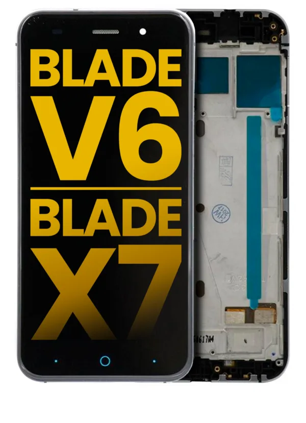 LCD Assembly With Frame Compatible For ZTE Blade V6 / ZTE Blade X7 (Refurbished) (Black)