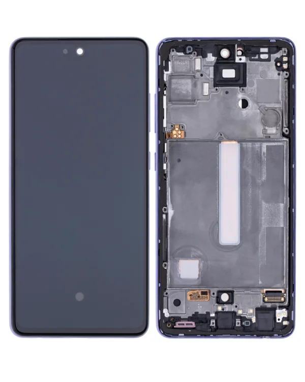 LCD Assembly With Frame (Without Finger Print Sensor) Compatible For Samsung Galaxy A52 4G (A525 / 2021) / A52 5G (A526 / 2021) / A52S (A528 / 2021) (Aftermarket : Incell) (Awesome Violet)