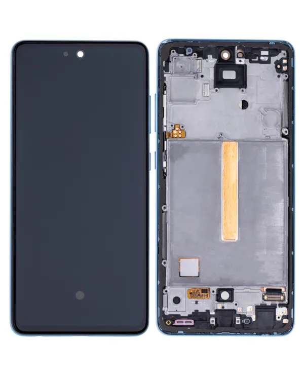 LCD Assembly With Frame (Without Finger Print Sensor) Compatible For Samsung Galaxy A52 4G (A525 / 2021) / A52 5G (A526 / 2021) / A52S (A528 / 2021) (Aftermarket : Incell) (Awesome Blue)