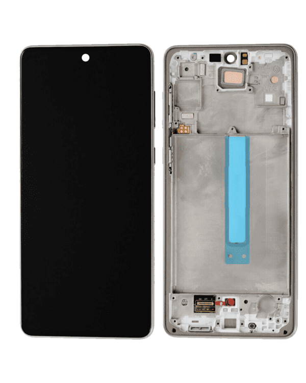 Oled Assembly With Frame Compatible For Samsung Galaxy A73 5G (A736 / 2022)  (Service Pack) (Gray) - Image 3