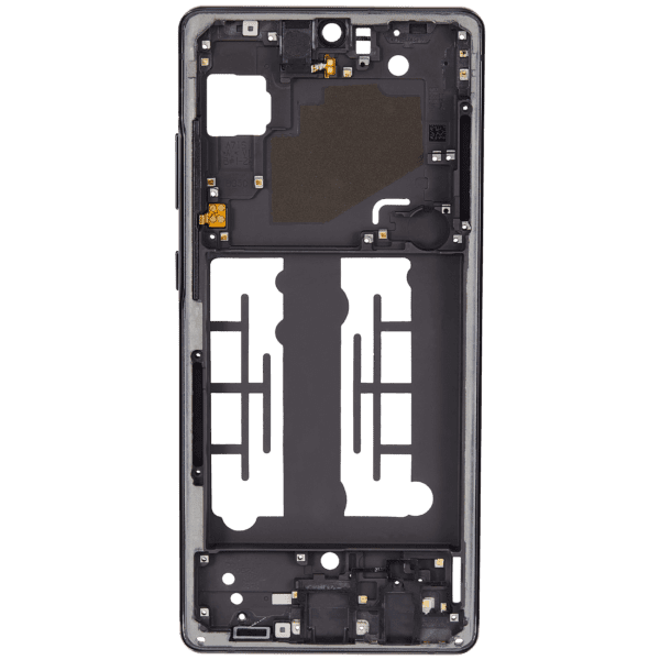 Mid-Frame Housing Compatible For Samsung Galaxy A71 5G UW (A716V / 2020) (Prism Cube Black) - Image 3