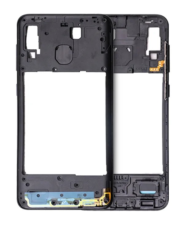 Mid-Frame Housing Compatible For Samsung Galaxy A20 (A205 / 2019) (US Version) (Black)