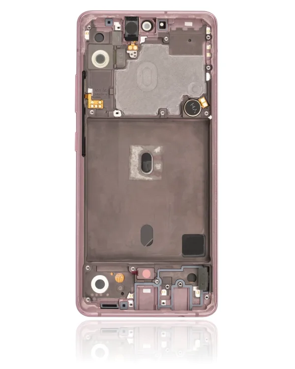 OLED Assembly With Frame Compatible For Samsung Galaxy A51 5G (A516 / 2020) (Non-Verizon 5G UW Frame) (Refurbished) (Prism Cube Pink)