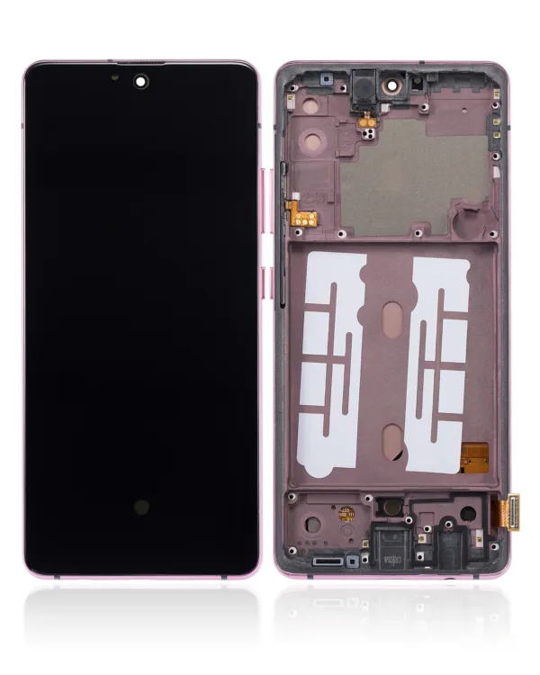 OLED Assembly With Frame Compatible For Samsung Galaxy A51 5G (A516 / 2020) (Non-Verizon 5G UW Frame) (6.46") (Aftermarket Plus) (Prism Cube Pink)