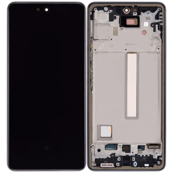 OLED Assembly With Frame Compatible For Samsung Galaxy A53 5G (A536 / 2022) (6.46") (Aftermarket Plus) (Black)