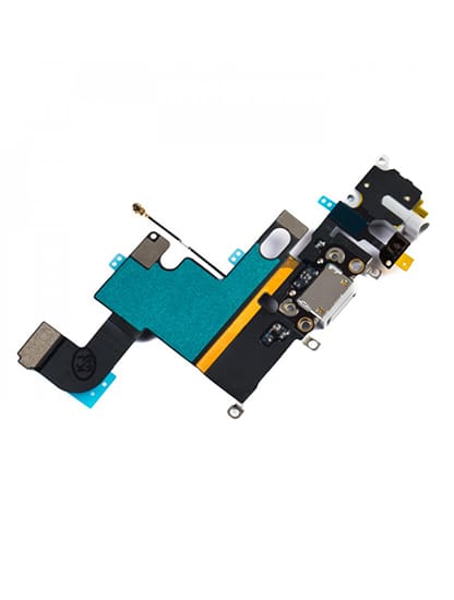 Charging Port Flex Cable Compatible For iPhone 6 (Used OEM Pull: Grade A) (Silver) - Image 2